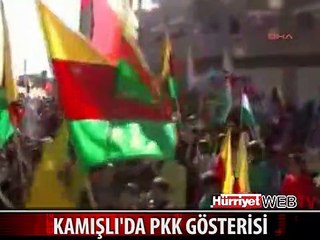 SINIRDAKİ PKK ŞOV BÖYLE GÖRÜNTÜLENDİ