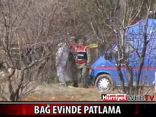 GAZİANTEP'TE BAĞ EVİNDE PATLAMA OLDU