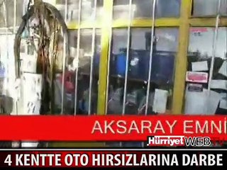 OTO HIRSIZLARINA BÜYÜK DARBE