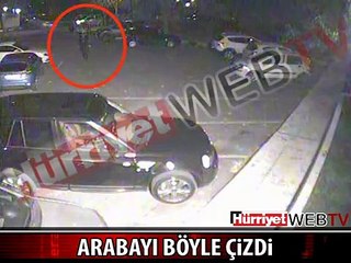 300 BİN LİRALIK ARABAYI BÖYLE ÇİZDİ