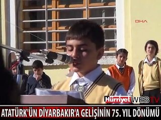 ATATÜRK'ÜN DİYARBAKIR'A GELİŞİNİN 75. YILI BÖYLE KUTLANDI