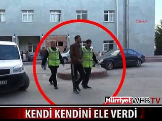 ŞAŞKIN HIRSIZ YAĞMURDAN KAÇARKEN DOLUYA TUTULDU