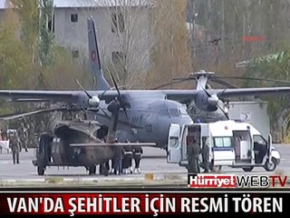 ŞEHİTLER İÇİN RESMİ TÖREN DÜZENLENDİ