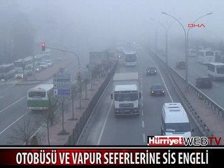 DENİZ OTOBÜSÜ VE VAPUR SEFERLERİNE SİS ENGELİ