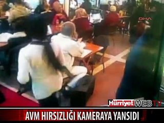 AVM'DEKİ HIRSIZLIK KAMERADA