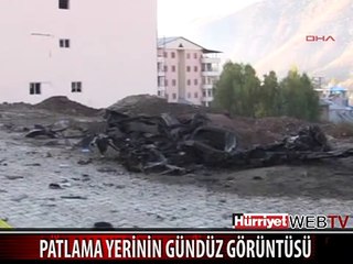 PATLAMA YERİNİN GÜNDÜZ GÖRÜNTÜSÜ