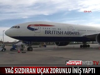 YOLCU UÇAĞI ACİL İNİŞ YAPTI