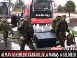 PATRİOTLARI KURACAK ALMAN ASKERLERİ KARAYOLUYLA MARAŞ' A GELDİLER