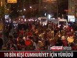 GİRESUN'DA 10 BİN KİŞİ CUMHURİYET İÇİN YÜRÜDÜ