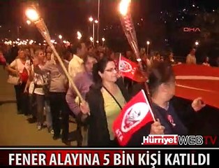 ZONGULDAK'TA FENER ALAYINA 5 BİN KİŞİ KATILDI