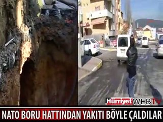 30 METRE TÜNEL KAZIP YAKIT ÇALDILAR