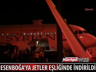 TÜRKİYE SURİYE UÇAĞINI ESENBOĞA'YA JETLER EŞLİĞİNDE İNDİRDİ