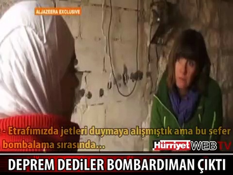 DEPREM DEĞİL BOMBARDIMAN