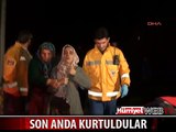 ÇOCUKLARININ AĞLAMASINA UYANAN AİLE YANMAKTAN SON ANDA KURTULDU