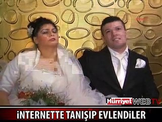 ENGELLİ GENÇLER İNTERNETTE TANIŞIP EVLENDİ