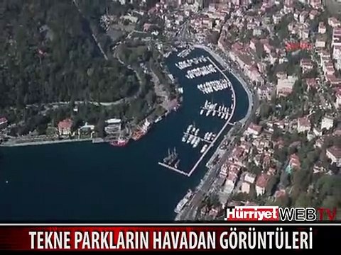İSTİNYE VE TARABYA'DAKİ TEKNE PARKLARIN HAVADAN GÖRÜNTÜLERİ