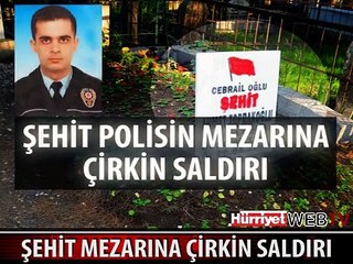 ADANA'DA ŞEHİT MEZARINA ÇİRKİN SALDIRI