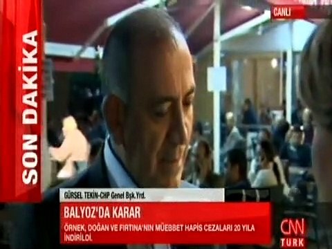 GÜRSEL TEKİN'DEN BALYOZ YORUMU