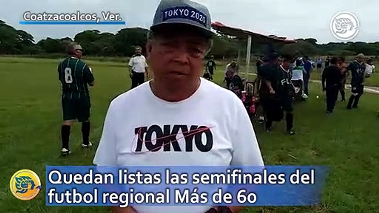Quedan listas las semifinales del futbol regional Más de 60