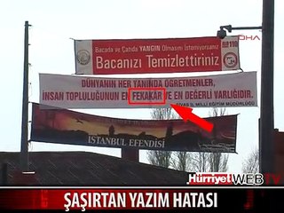 MİLLİ EĞİTİM'İN AFİŞİNDE ŞAŞIRTAN YAZIM HATASI