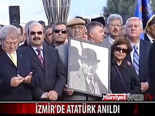 İZMİRLİLER ATA'YI BÖYLE ANDI
