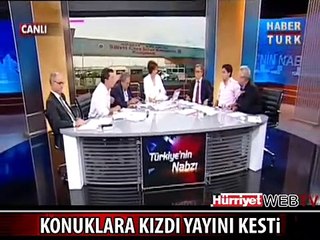 KONUKLARINA KIZDI YAYINI KESTİ