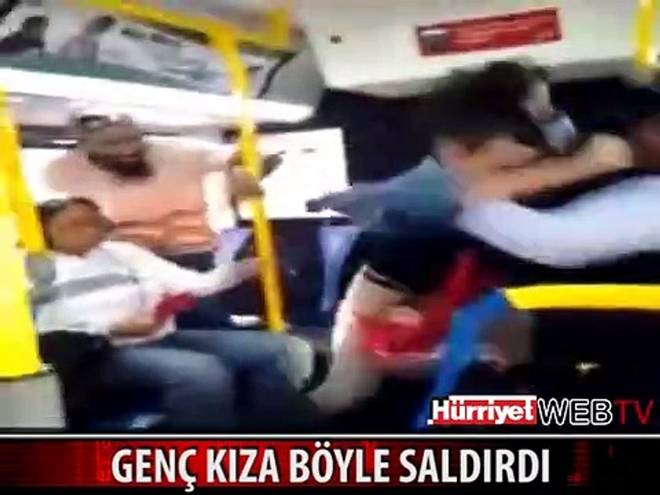 OTOBÜS ŞOFÖRÜ GENÇ KIZA BÖYLE SALDIRDI