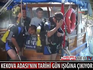 KEKOVA ADASI'NIN TARİHİ GÜN YÜZÜNE ÇIKIYOR