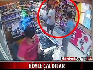 VİSKİ HIRSIZLIĞI GÜVENLİK KAMERASINA YANSIDI