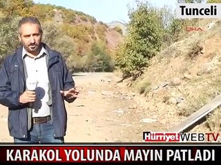 FERİT DEMİR OLAY YERİNDEYDİ! TUNCELİ'DE KARAKOL YOLUNDA MAYINLI TUZAK