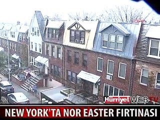 NEW YORK'TA NOR EASTER FIRTINASI