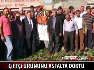 TONLARCA SEBZEYİ YOLA DÖKTÜLER