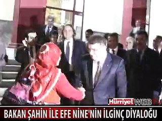 BAKAN İLE EFE NİNE ARASINDA İLGİNÇ DİYALOG