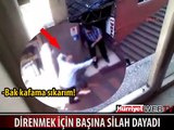 POLİSE TESLİM OLMAMAK İÇİN BAŞINA SİLAH DAYADI