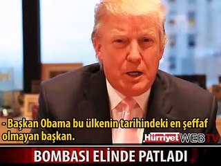 TRUMP OBAMA'YA 5 MİLYON DOLAR ÖNERDİ