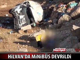 MİNİBÜS HURDAYA DÖNDÜ