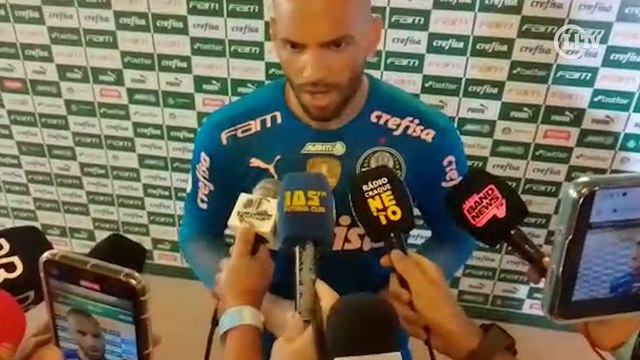 Goleiro do Palmeiras, Weverton evita falar sobre ansiedade e ressalta dificuldade no Choque-Rei