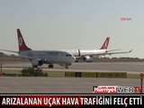 ARIZALANAN UÇAK HAVA TRAFİĞİNİ FELÇ ETTİ