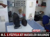 MARDİN'DE 1700 YILLIK 2 ADET MASKE BULUNDU