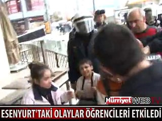 BDP'LİLERE SIKALAN GAZDAN MİNİK ÖĞRENCİLER DE ETKİLENDİ