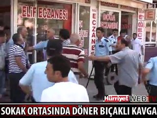 BİRBİRLERİNE BIÇAK VE SOPALARLA SALDIRDILAR