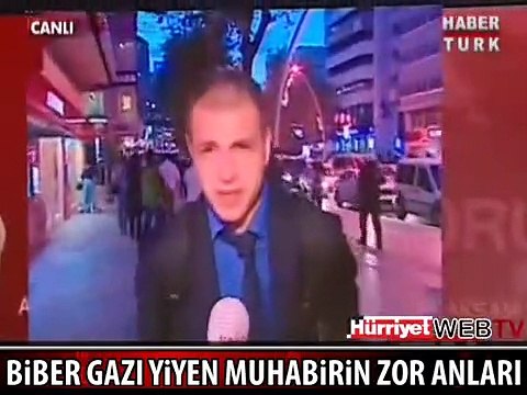HABERTÜRK MUHABİRİNİN ZOR ANLARI
