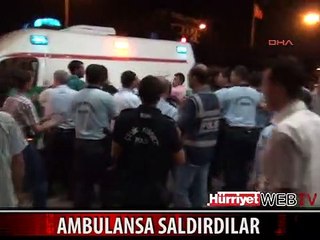 KİLİS'TE SURİYELİ YARALIYI TAŞIYAN AMBULANSA SALDIRDILAR