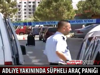 İZMİR'DE ŞÜPHELİ ARAÇ ALARMI