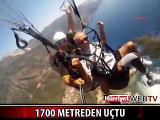 PROTEZ BACAĞIYLA 1700 METREDEN UÇTU