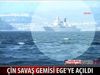 ÇİN SAVAŞ GEMİSİ BOĞAZDAN GEÇTİ