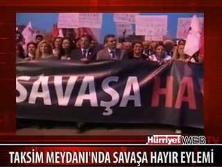 TAKSİM MEYDANI'NDA TEZKERE PROTESTOSU