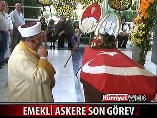 EMEKLİ PİLOT BİNBAŞI ATEŞOK TÖRENLE UĞURLANDI
