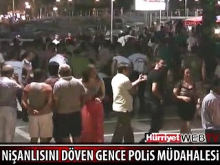 NİŞANLISINI SOKAK ORTASINDA DÖVDÜ
