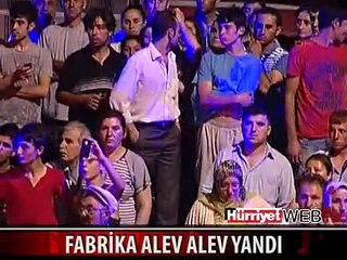 MOBİLYA FABRİKASI ALEV ALEV YANDI